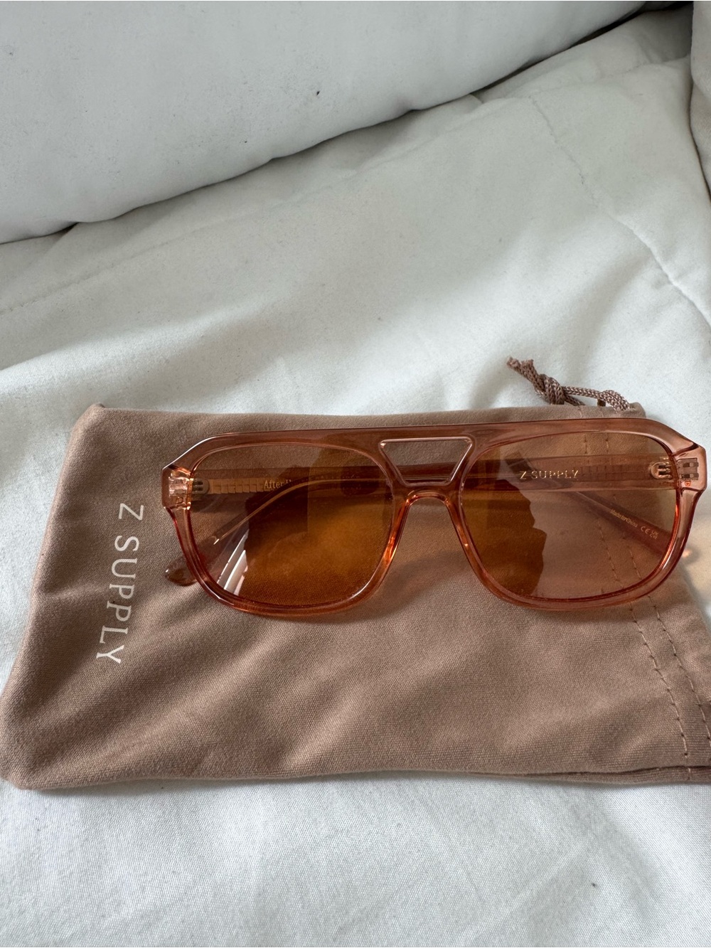 Z Supply SOLD OUT Amber/Tortoise Oversized Square Sunglasses
